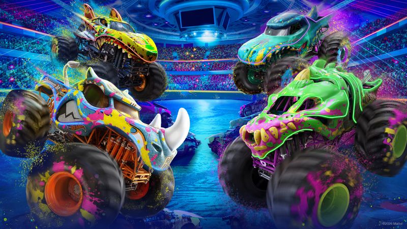 Hot Wheels Monster Trucks Live Color Bash