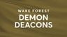 Wake Forest Demon Deacons Womens Basketball